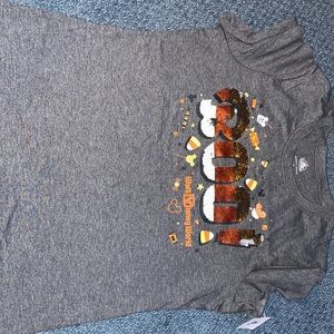 Gray Halloween Sequin Disney shirt